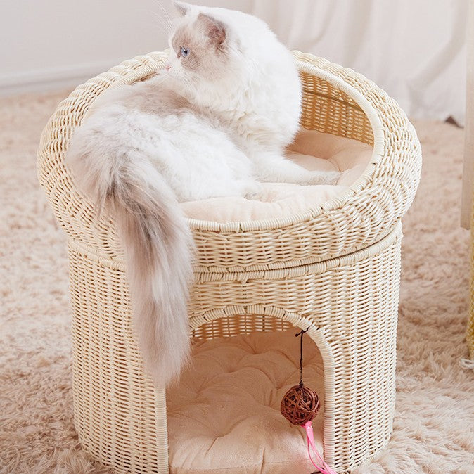Cat furniture with integrated sleeping area