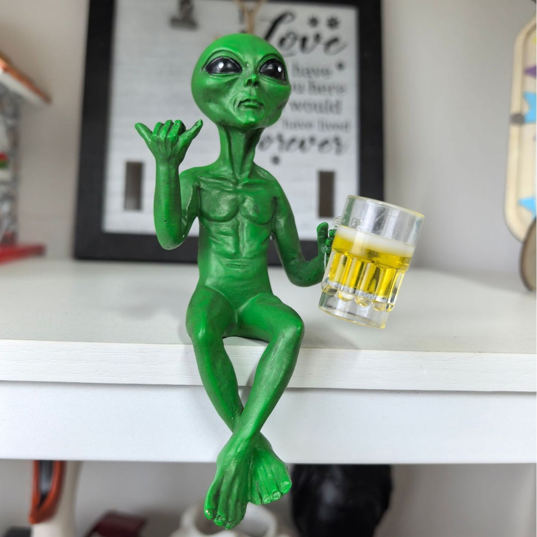 Alien Figurine Phone Holder