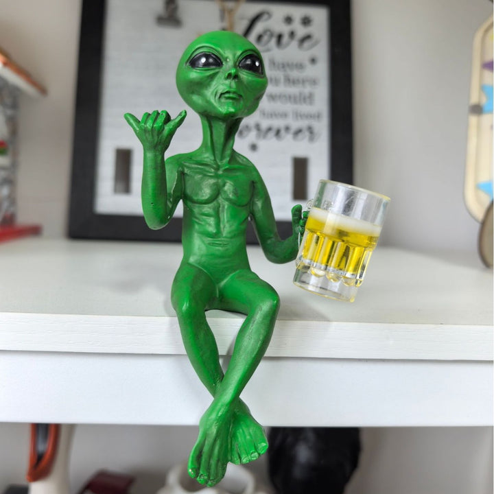 Alien Figurine Phone Holder