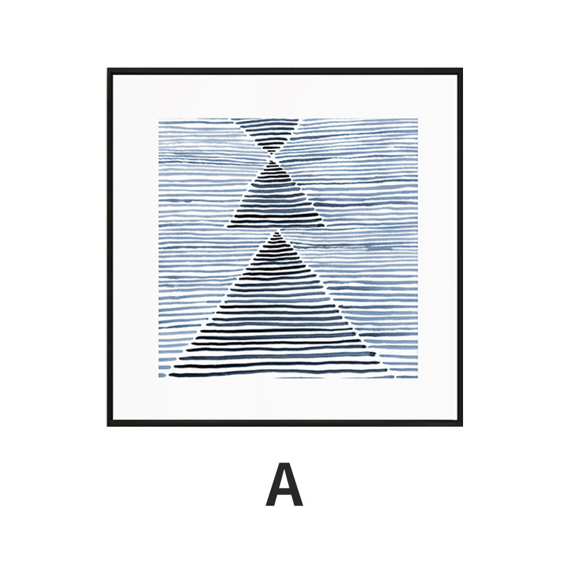 Abstract Grid Pattern Framed Art Print