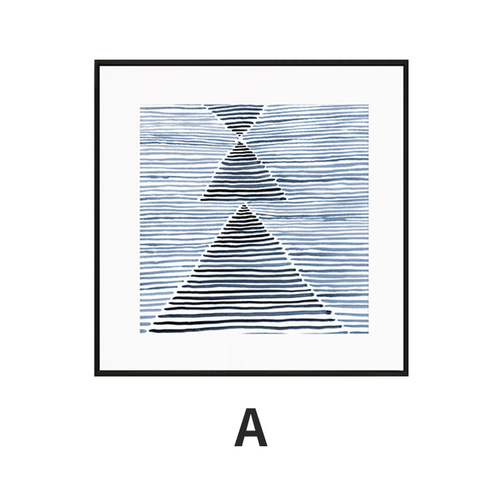 Abstract Grid Pattern Framed Art Print