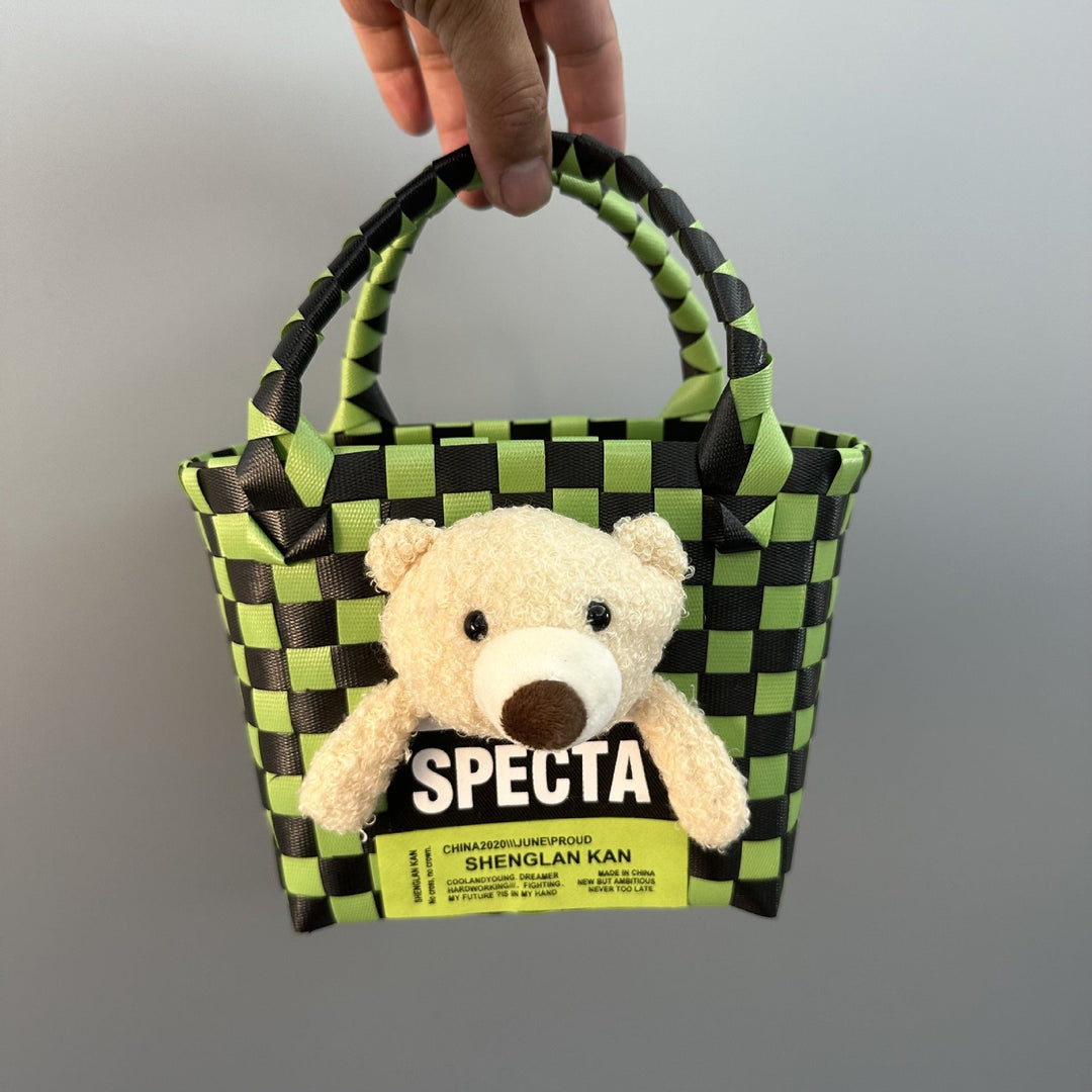 Playful and Colorful Basket Bag