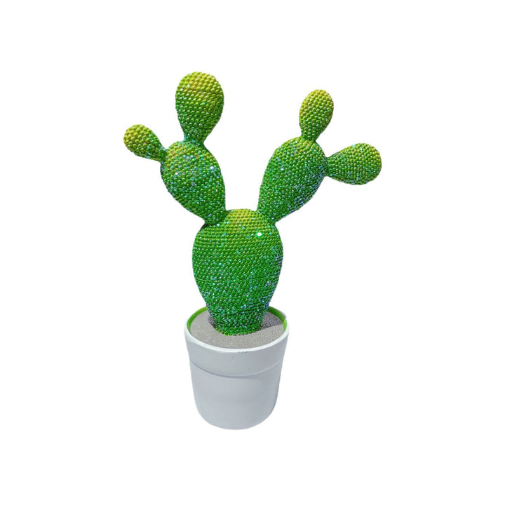 Glittering Cactus Decoration Figure