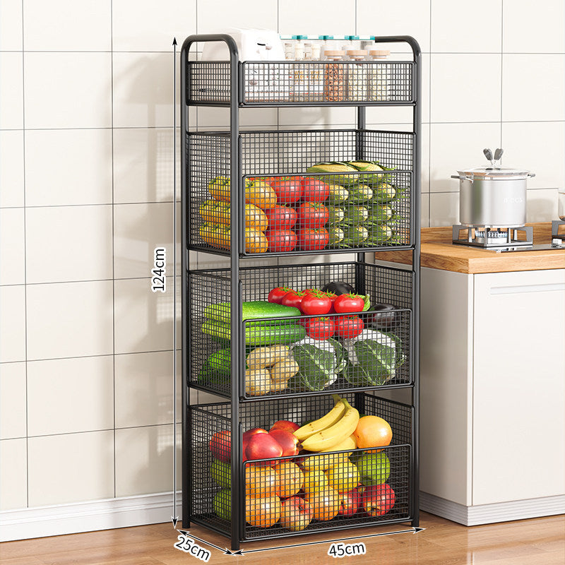 Rolling Kitchen Storage Rack