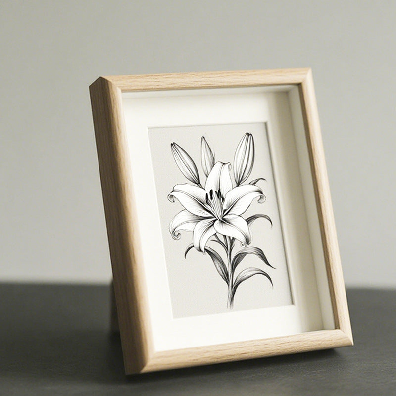 Elegant Botanical Illustration Frame