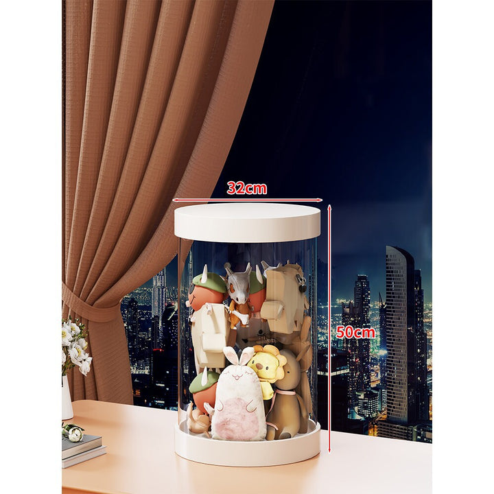 Tall Clear Acrylic Plush Toy Display Tower Organizer