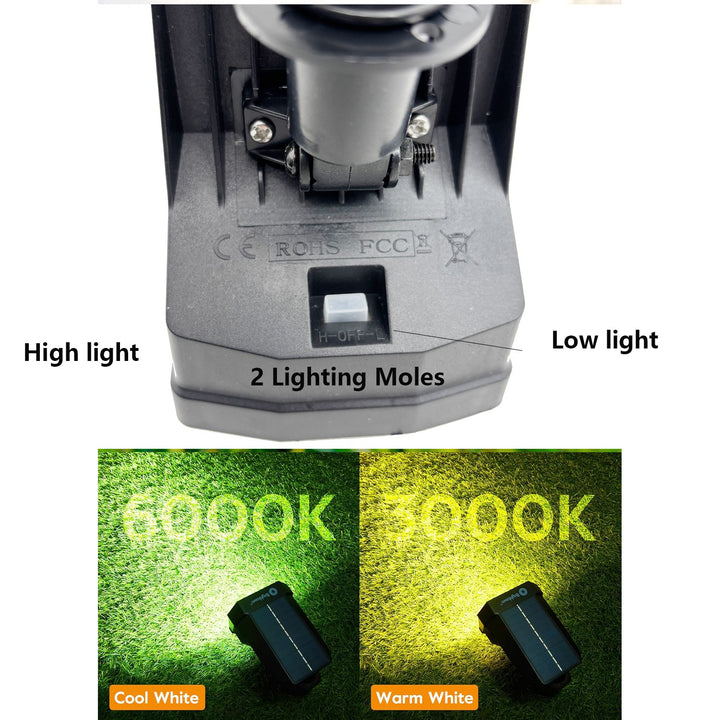 Solar-powered LED Ground Spike Light