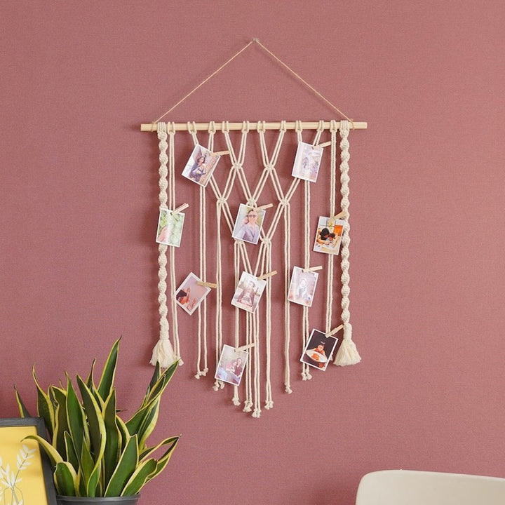 Macrame Wall Hanging with Elegant Fringes and Artistic Design