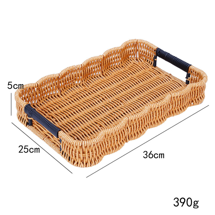 Woven Decorative Serving Tray