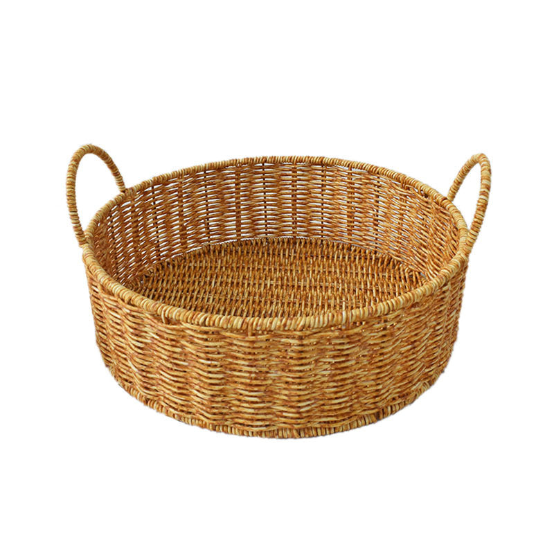 Handwoven Natural Rattan Storage Baskets Set