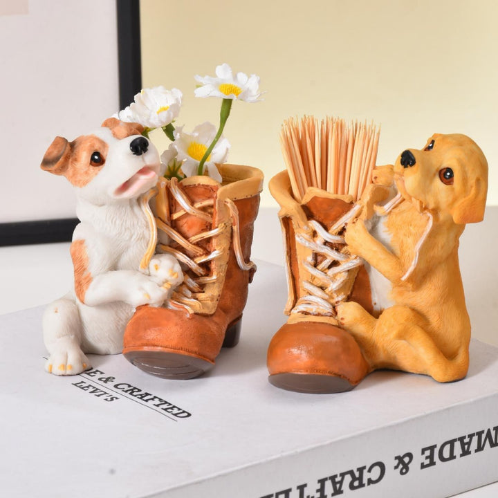 Retro Dog Planter