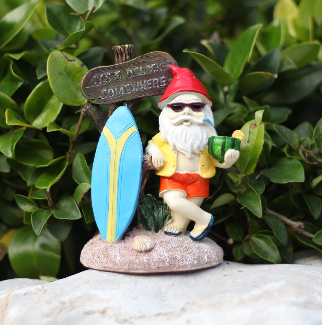 Whimsical Beach Gnome Figurine