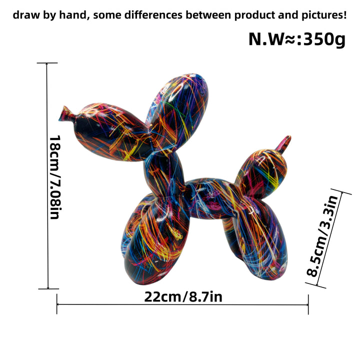 Colorful Balloon Dog Sculpture