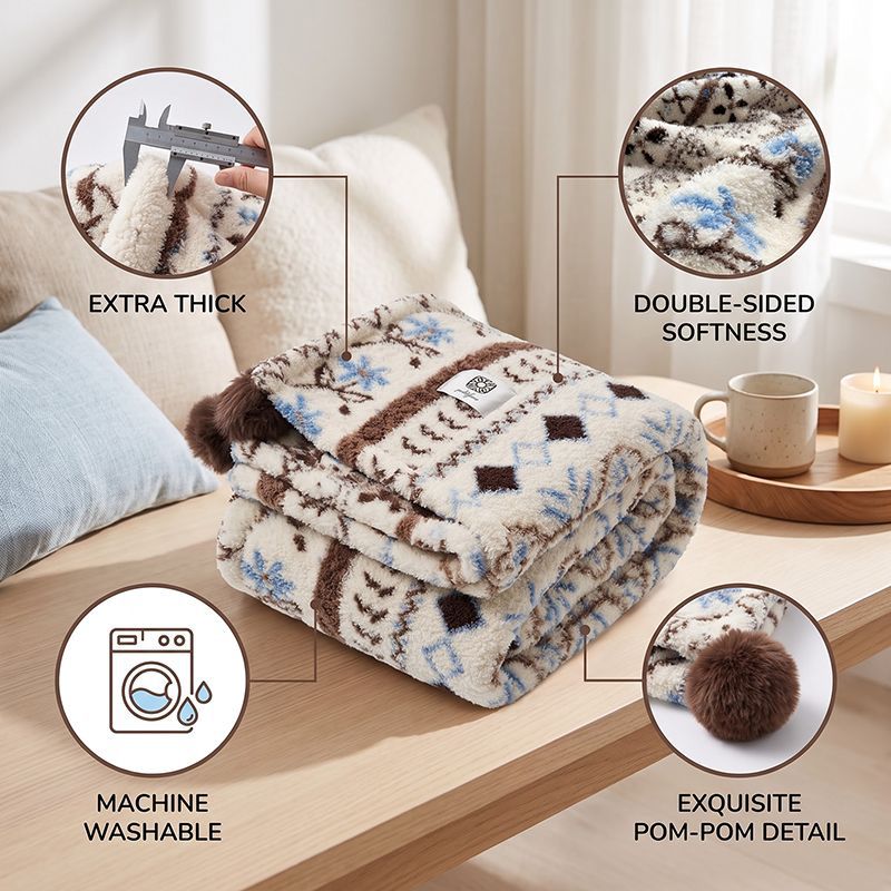 Luxury Fleece Throw Blanket