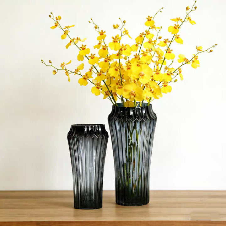Decorative Fluted Glass Vase