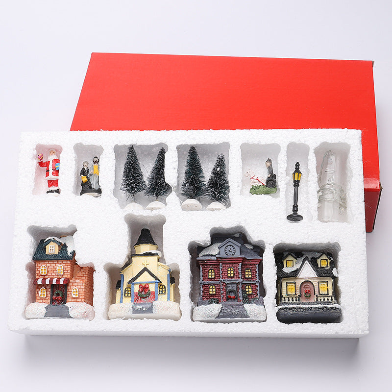 Christmas Village Decoration Set