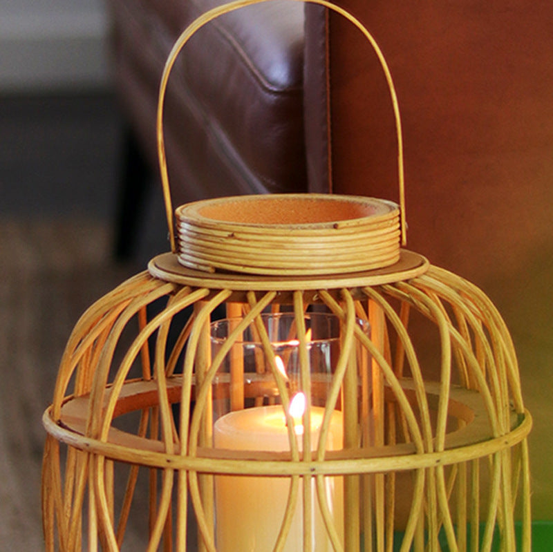 Elegant Handmade Lantern Made of Natural Materials