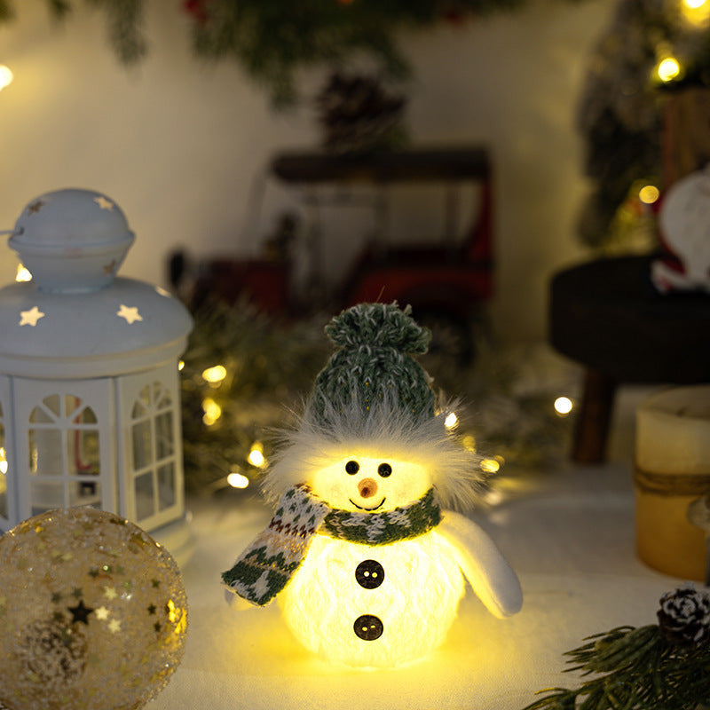 Illuminated Snowman Figure