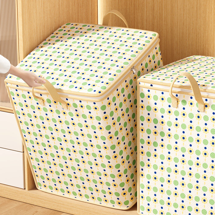 Premium Herringbone Pattern Storage Basket