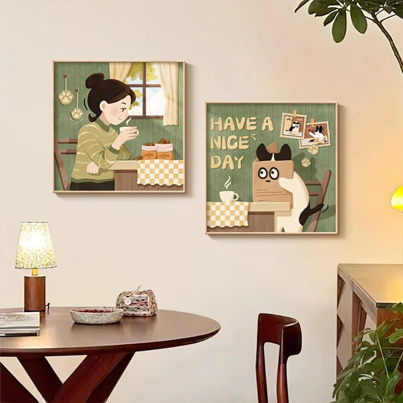 Cat-Themed Wall Art Print