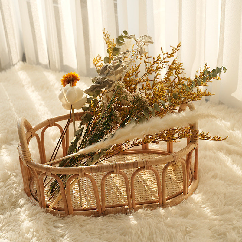 Handwoven decorative basket