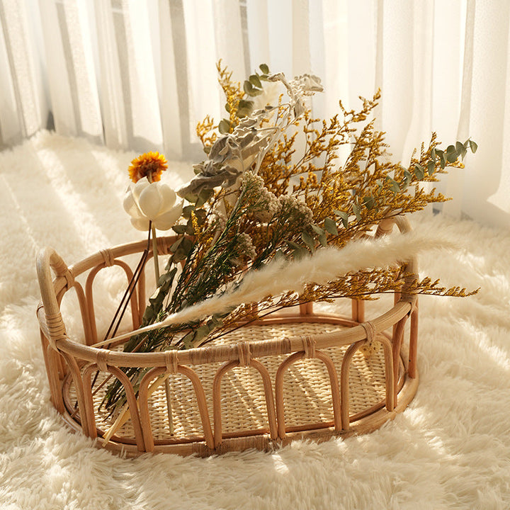 Handwoven decorative basket