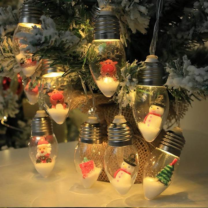 Christmas Snow Globe LED Lamp String Lights