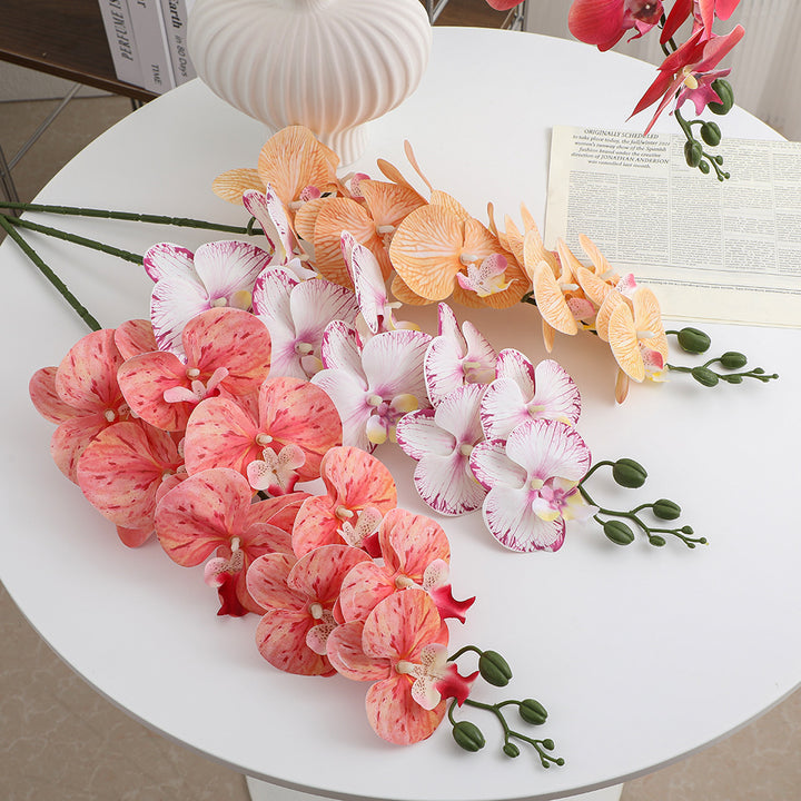 Artificial orchid bouquet with elegant blooms
