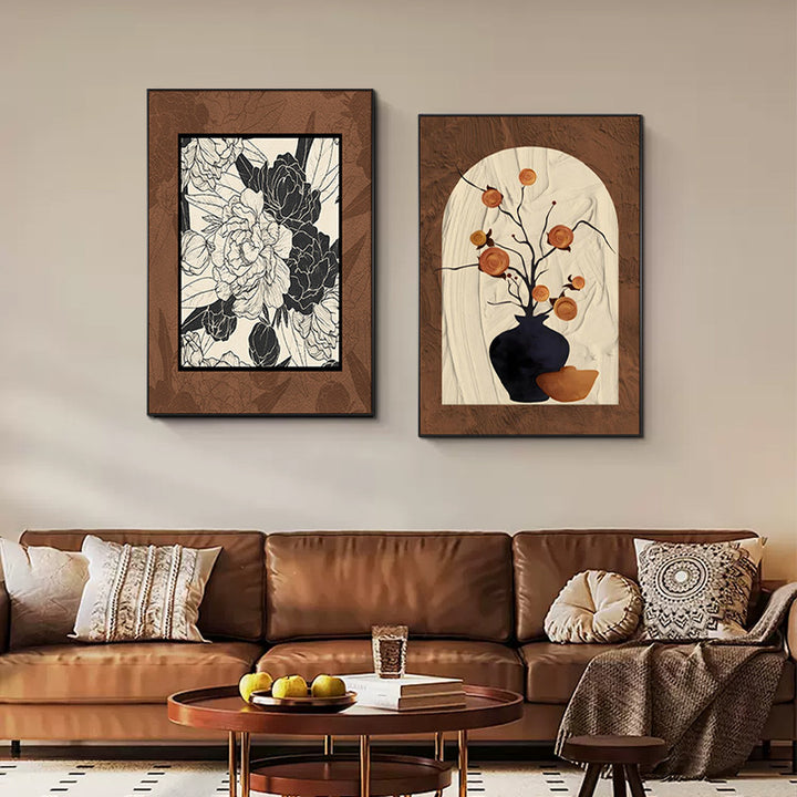 Floral-Inspired Framed Artwork
