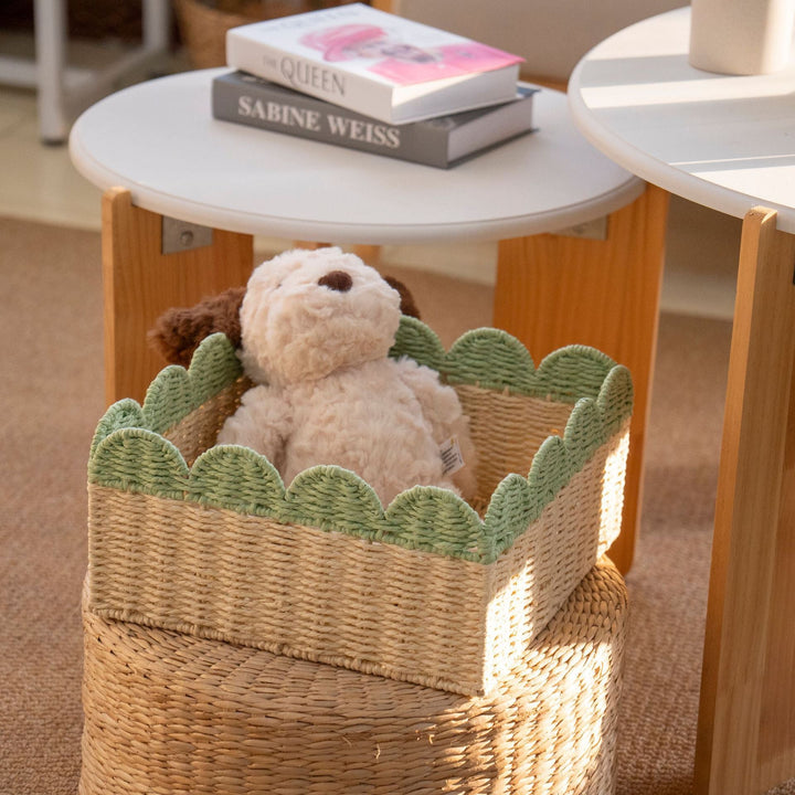 Decorative Scalloped Storage Basket