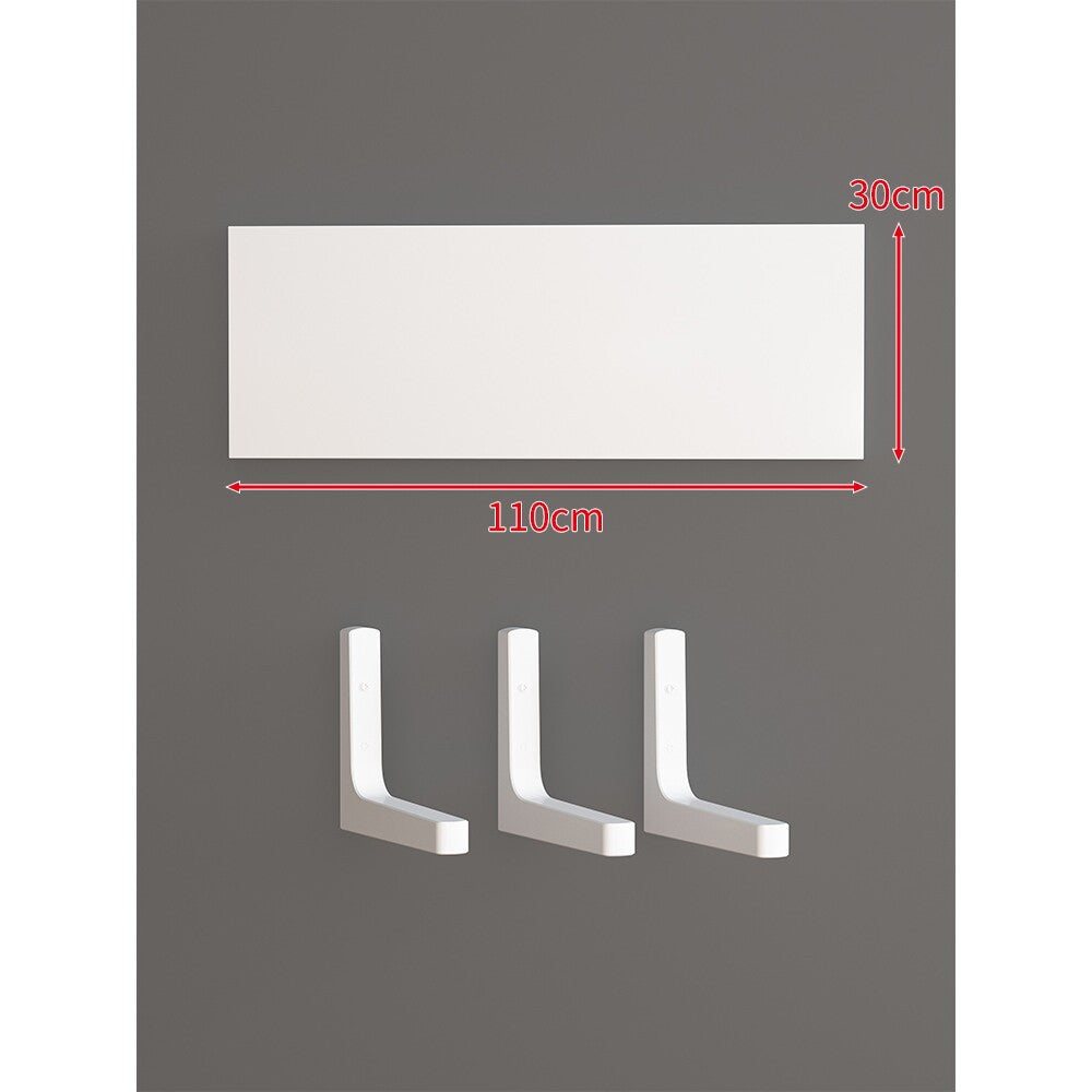 Long Narrow Floating Wall Shelf Kit with Concealed Heavy-Duty Brackets