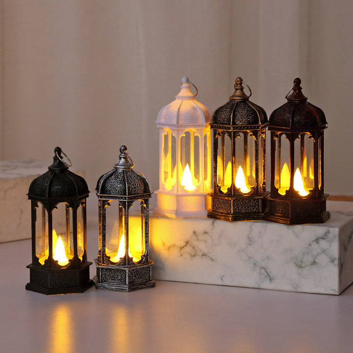 Antique lantern with elegant patterns