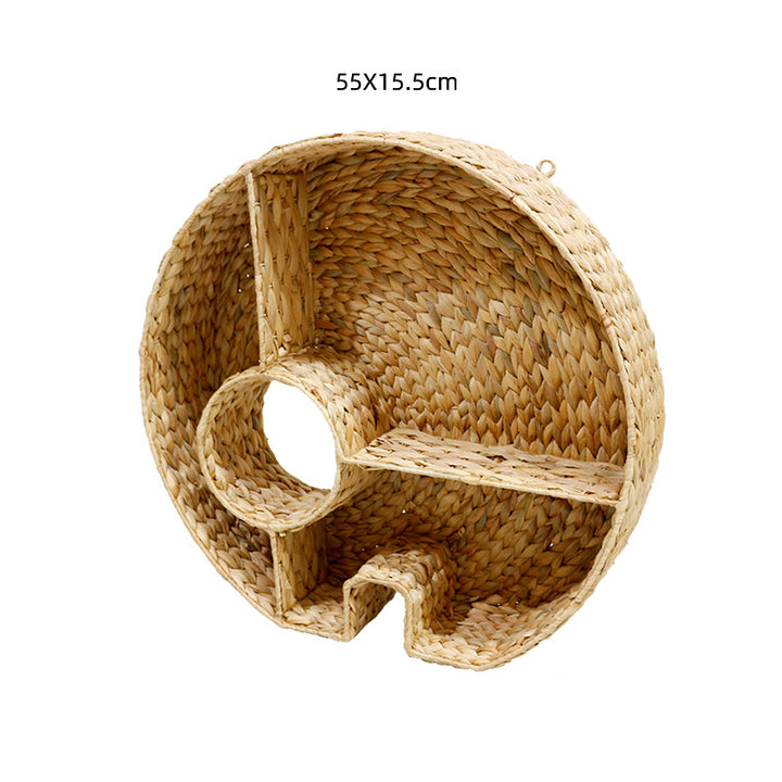 Handcrafted basket with hanging design