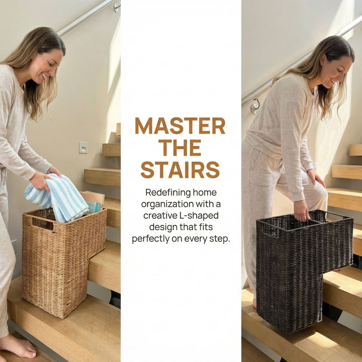 Storage basket with carrying handles