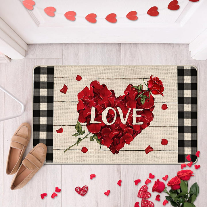 Romantic Floral Welcome Mat