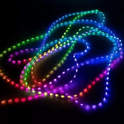 Programmable RGB addressable flexible strip light