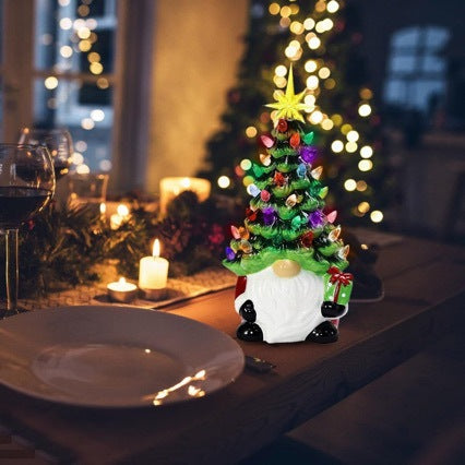 Santa Claus decoration figure with Christmas tree
