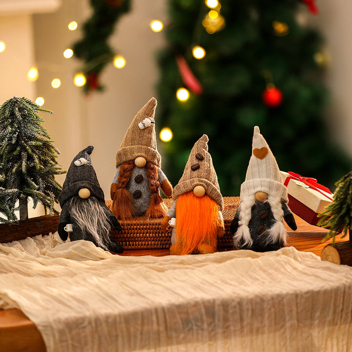 Decorative Christmas gnome figure