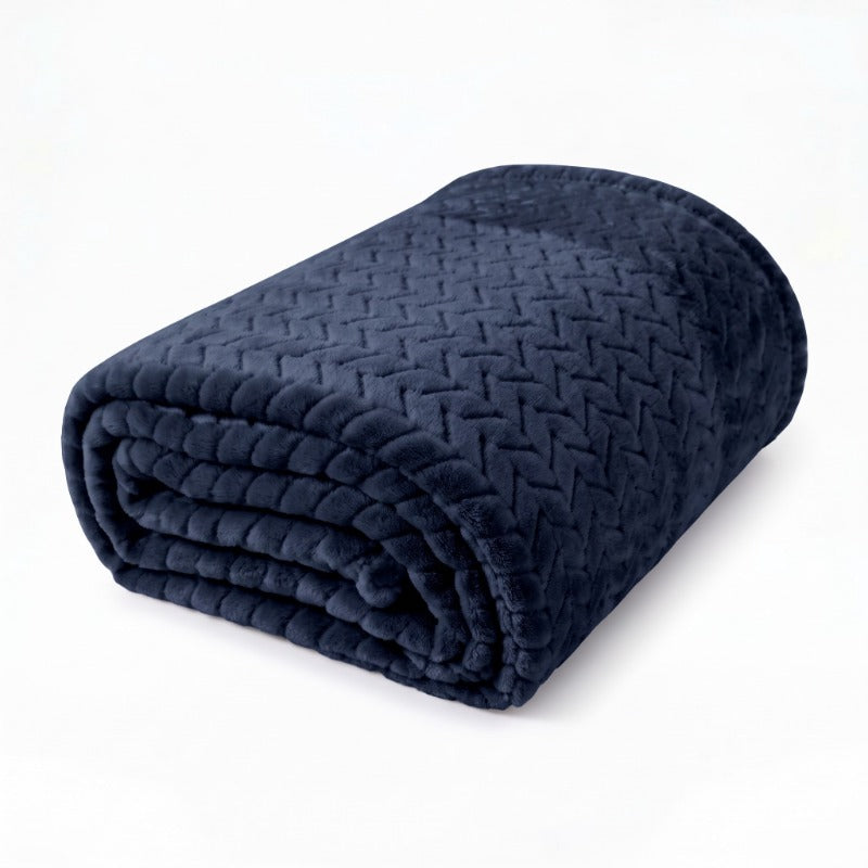 Premium Quilted Plush Throw Blanket