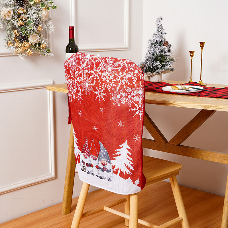 Festive chair covers with Christmas motifs