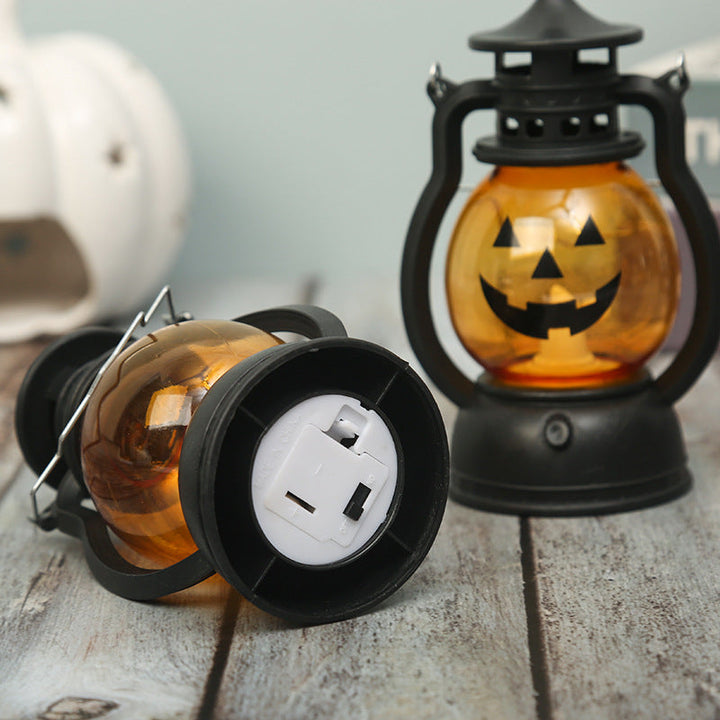 Lantern with pumpkin motif