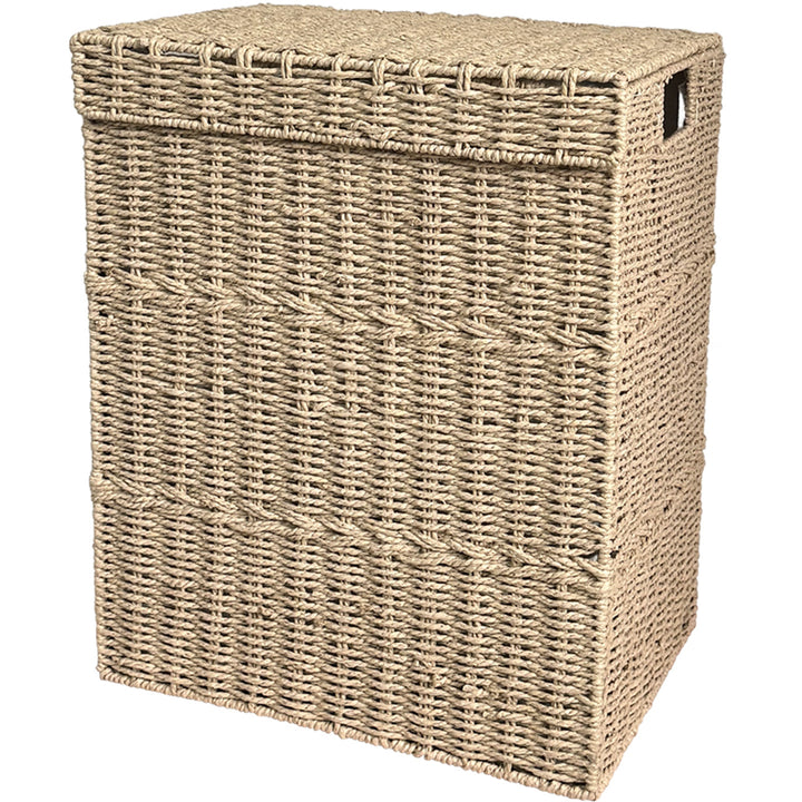 High-quality laundry basket with lid and handles