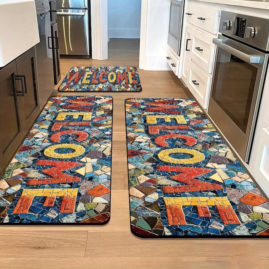 Stone-Inspired Decorative Area Mat