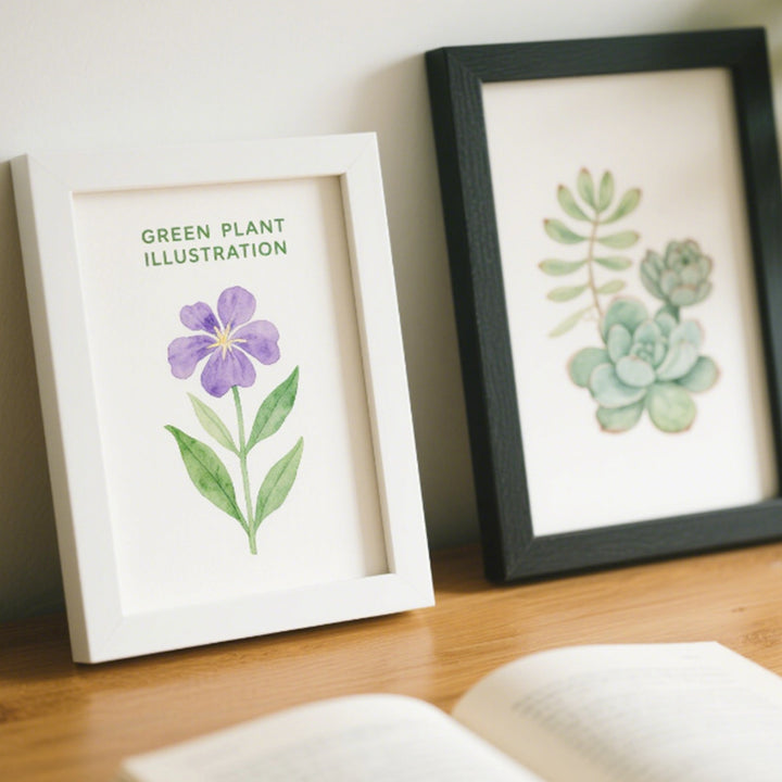 Framed Botanical Illustration Art