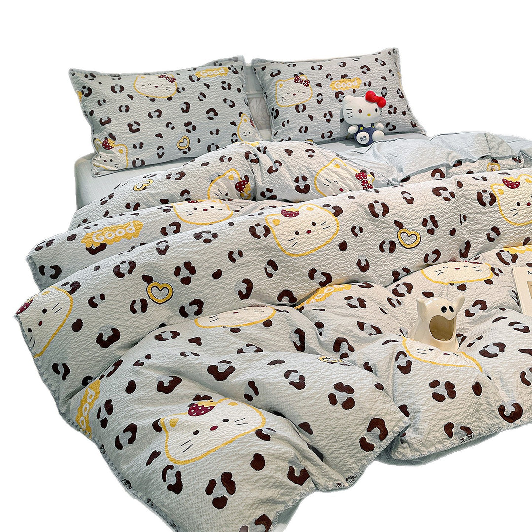 Premium Soft Heart Patterned Comforter Set
