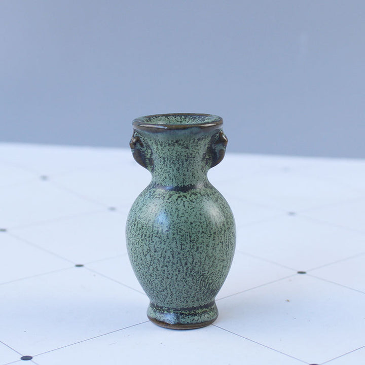 Elegant ceramic vase with artistic design