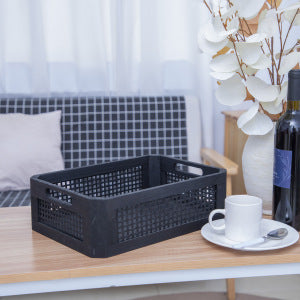 Practical storage basket made of wood