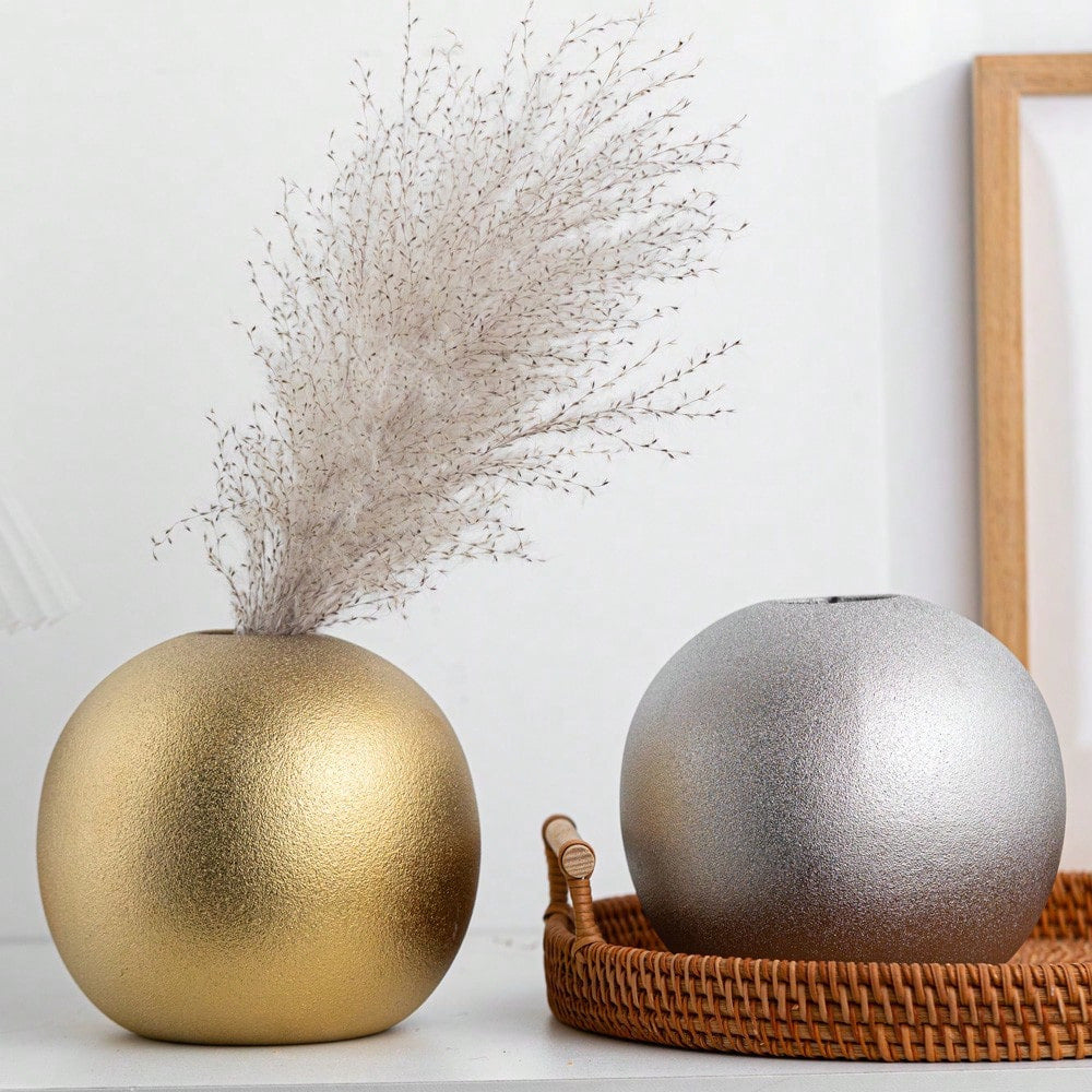 Decorative Gold Sphere Vase