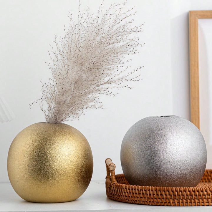 Decorative Gold Sphere Vase