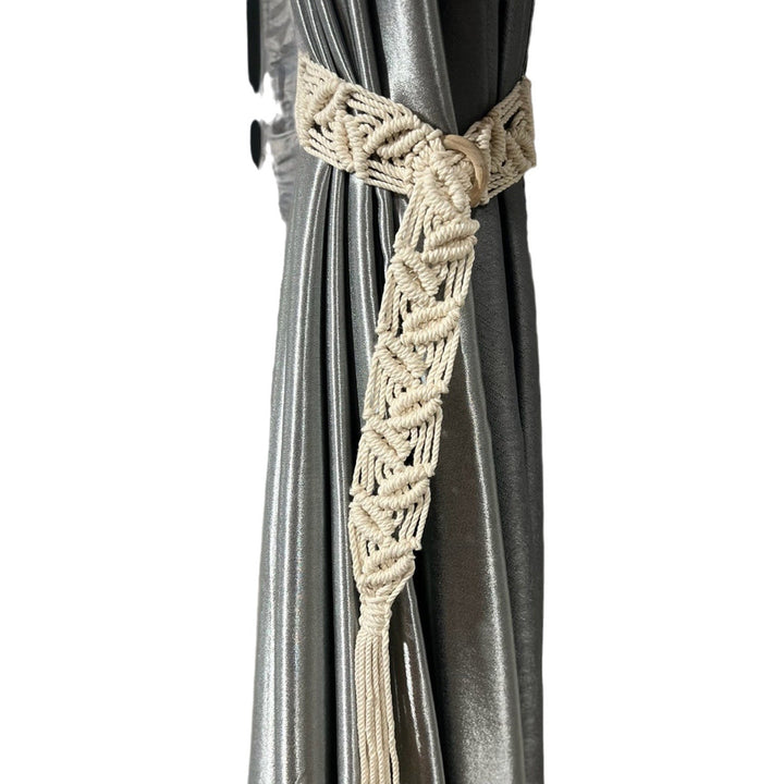 Macrame Curtain Tieback